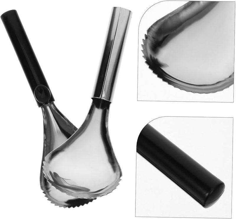 GLEAVI 2 حزمة أداة تقطيع لب اليقطين ومغرفة اللب أداة مطبخ مريحة لتحضير الآيس كريم والطعام - Image 5